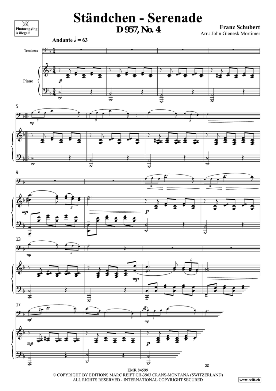 Ständchen - Serenade Ständchen - Serenade Piano Accompaniment scores gallery preview page 3