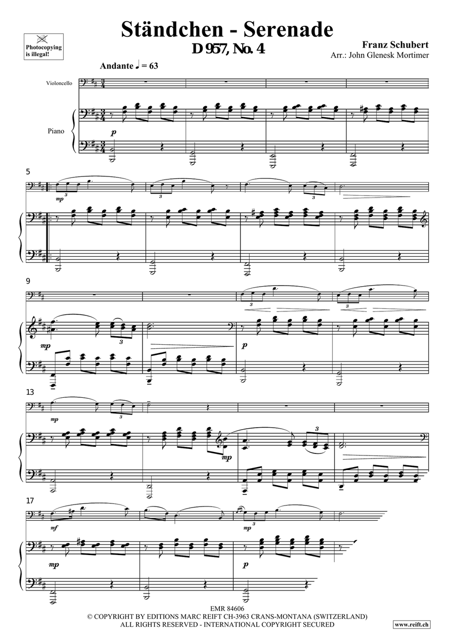Ständchen - Serenade Ständchen - Serenade Piano Accompaniment scores gallery preview page 3
