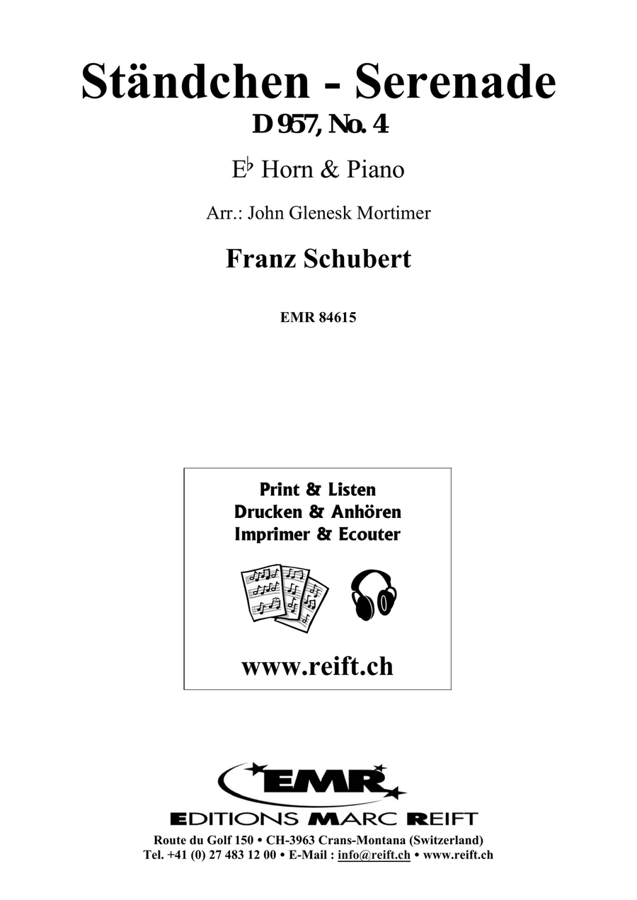 Ständchen - Serenade Ständchen - Serenade Horn scores gallery preview page 2