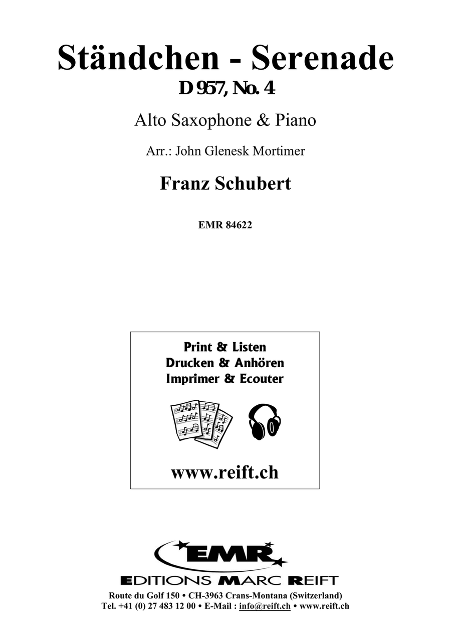 Ständchen - Serenade Ständchen - Serenade Alto Saxophone scores gallery preview page 2