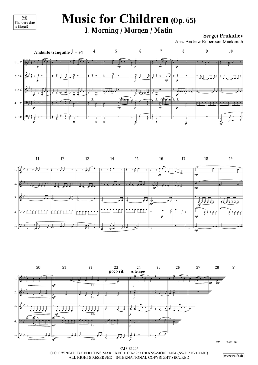 Music for Children Music for Children Score scores gallery preview page 3