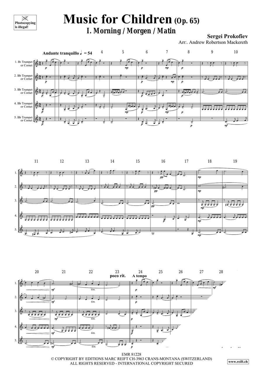 Music for Children Music for Children Cornet scores gallery preview page 3