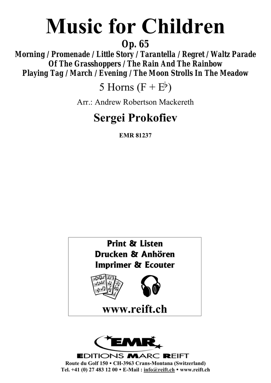 Music for Children Music for Children Horn scores gallery preview page 2