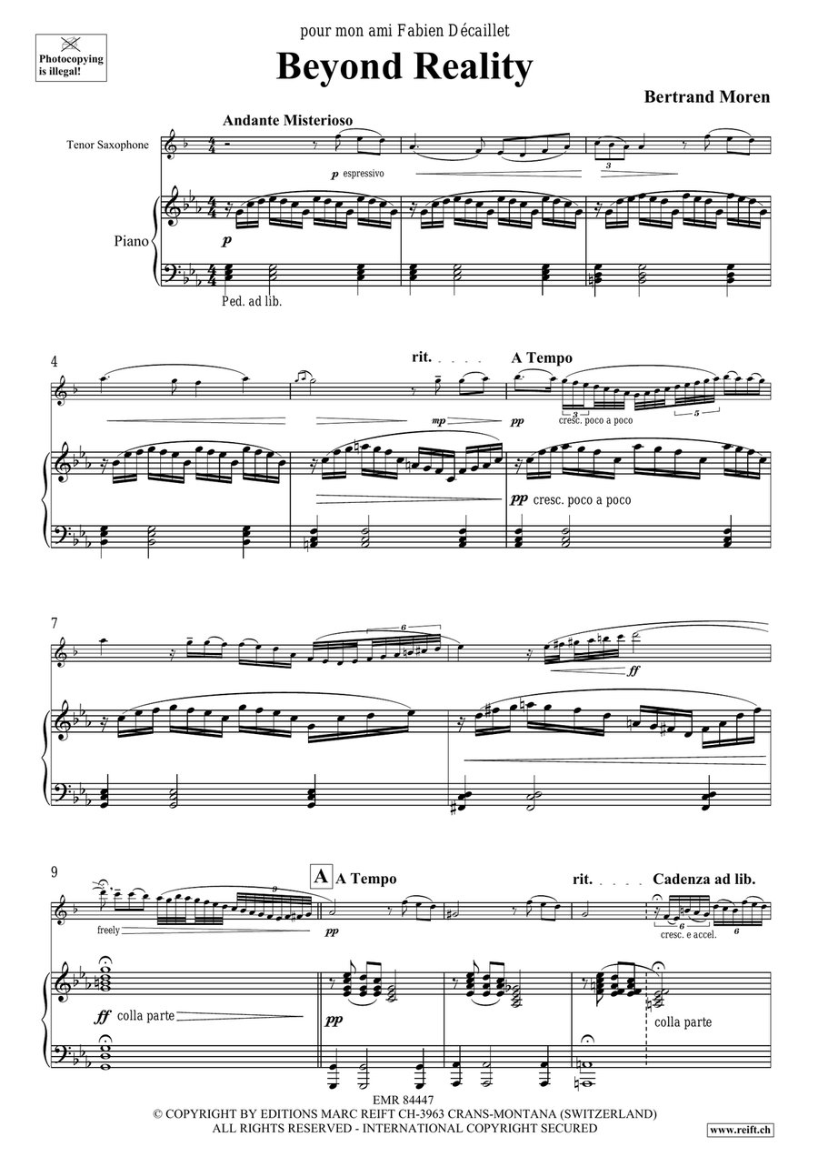 Beyond Reality Beyond Reality Tenor Saxophone scores gallery preview page 5