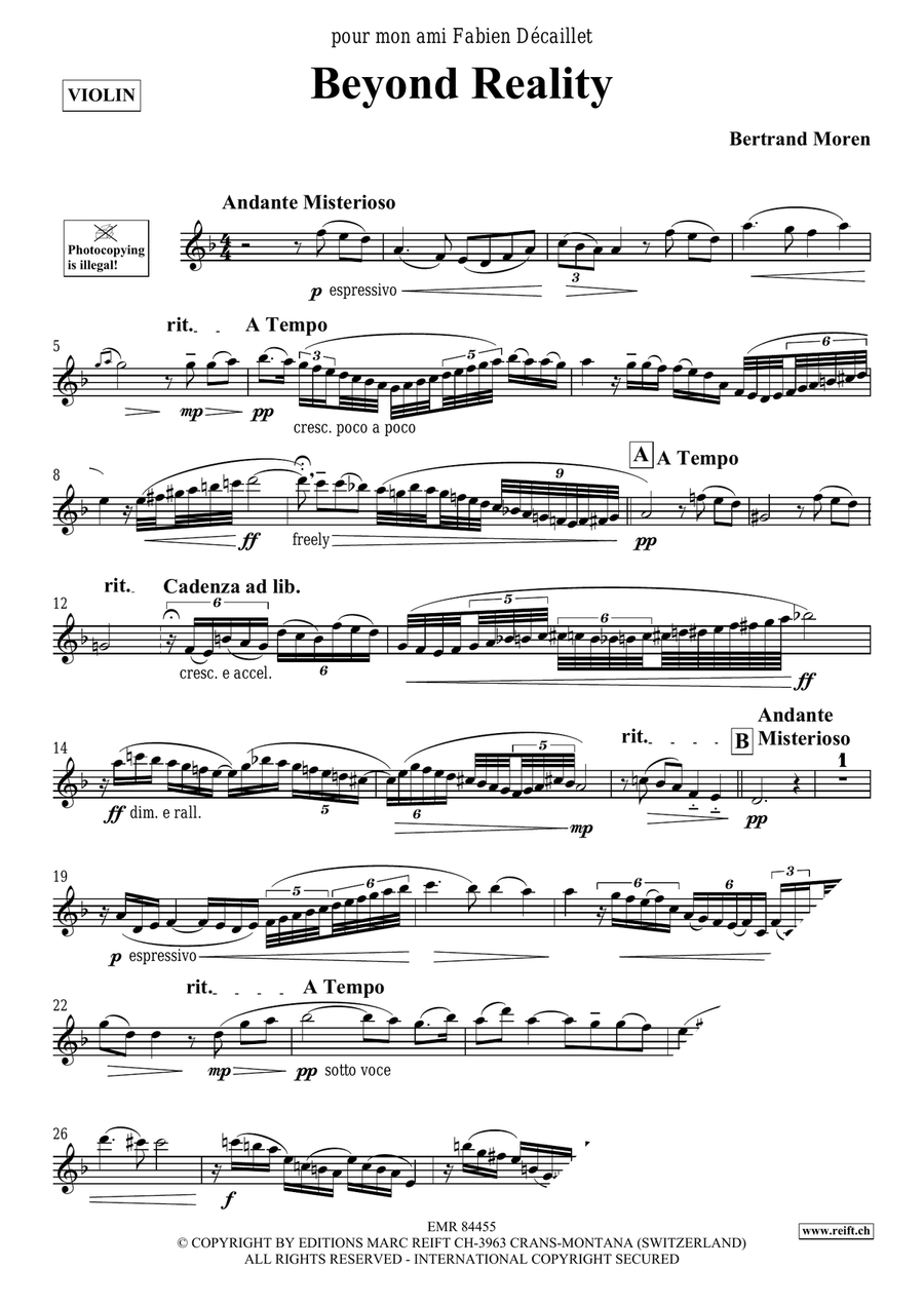 Beyond Reality Beyond Reality Violin Solo scores gallery preview page 4