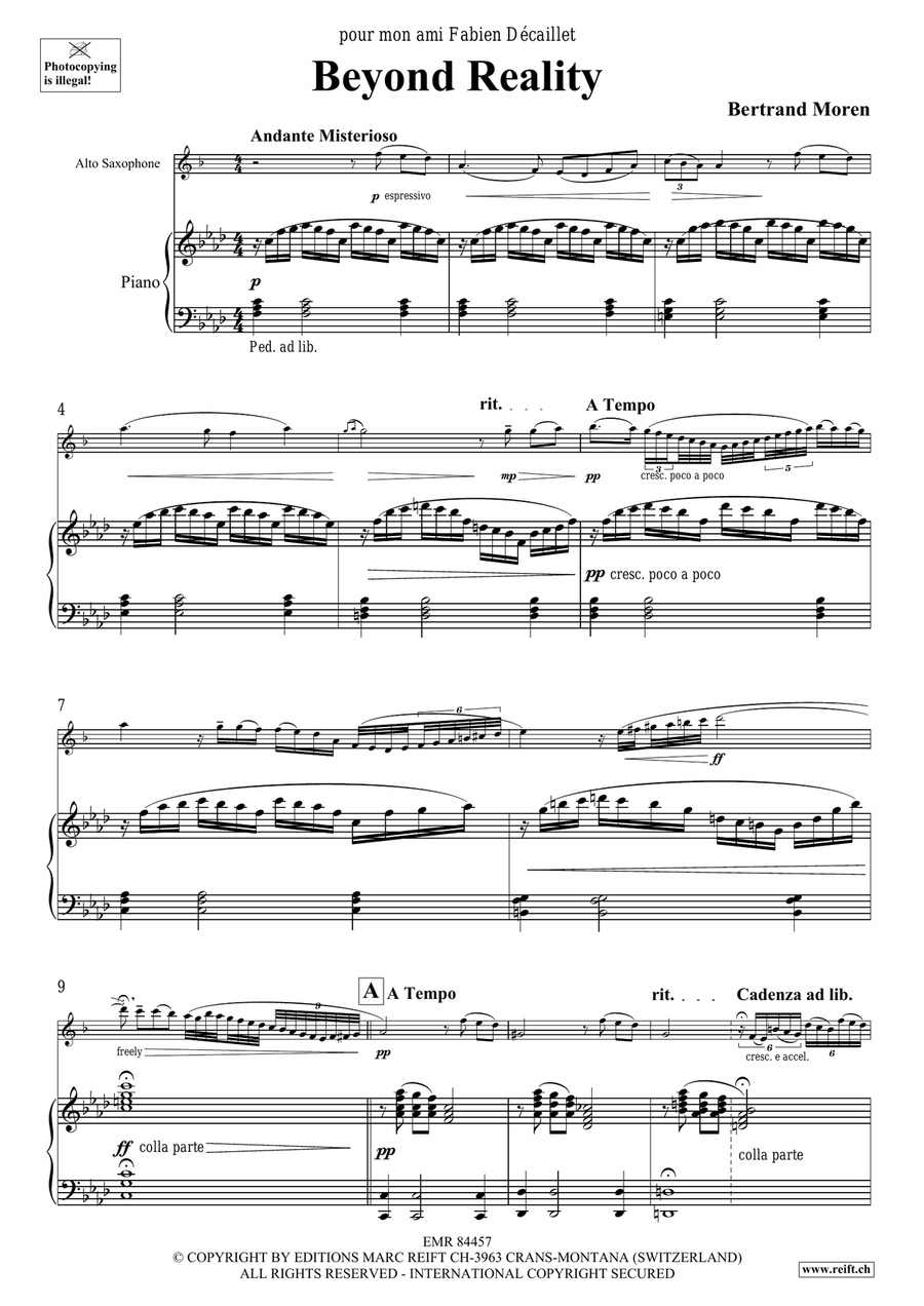 Beyond Reality Beyond Reality Alto Saxophone scores gallery preview page 5