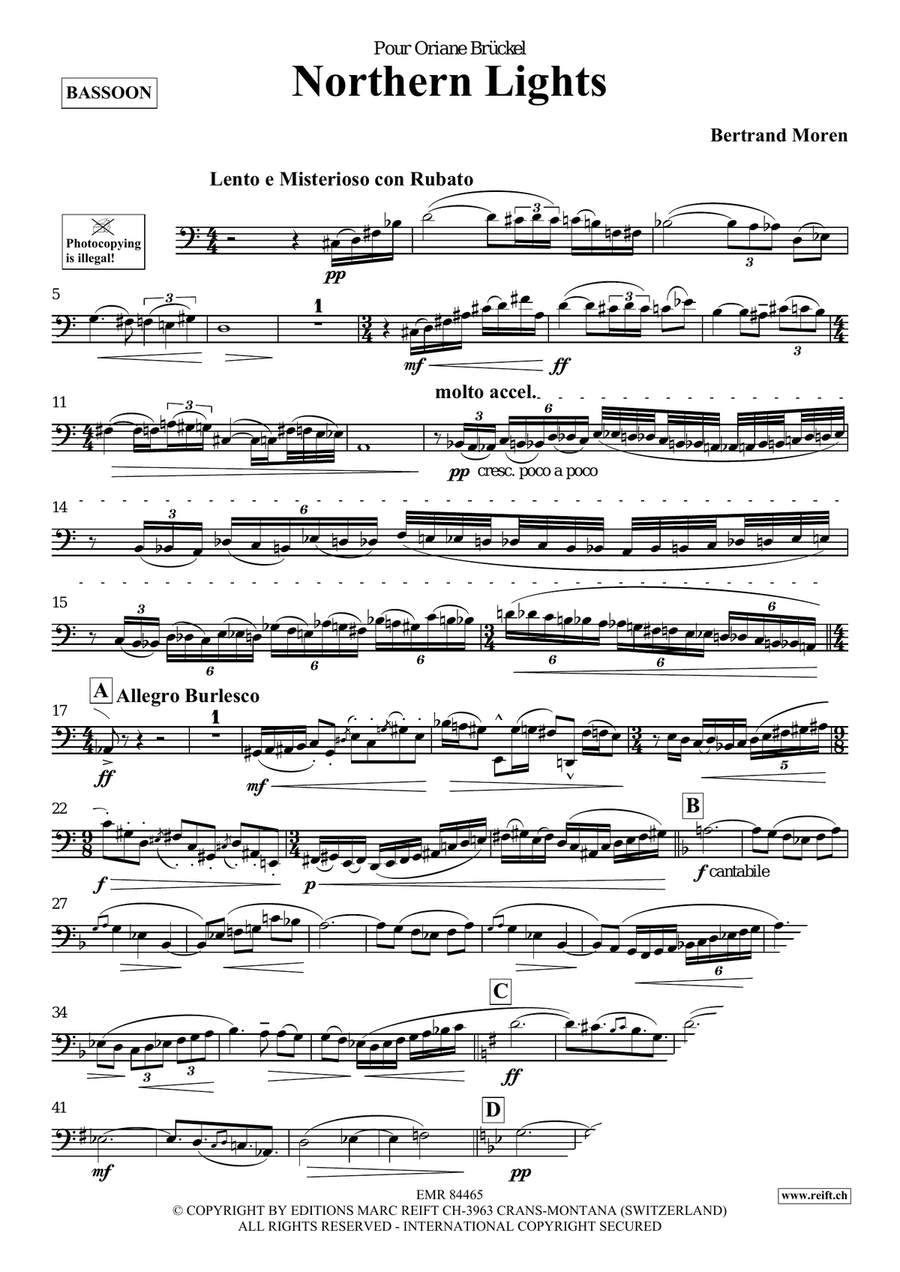 Northern Lights Northern Lights Bassoon Solo scores gallery preview page 4