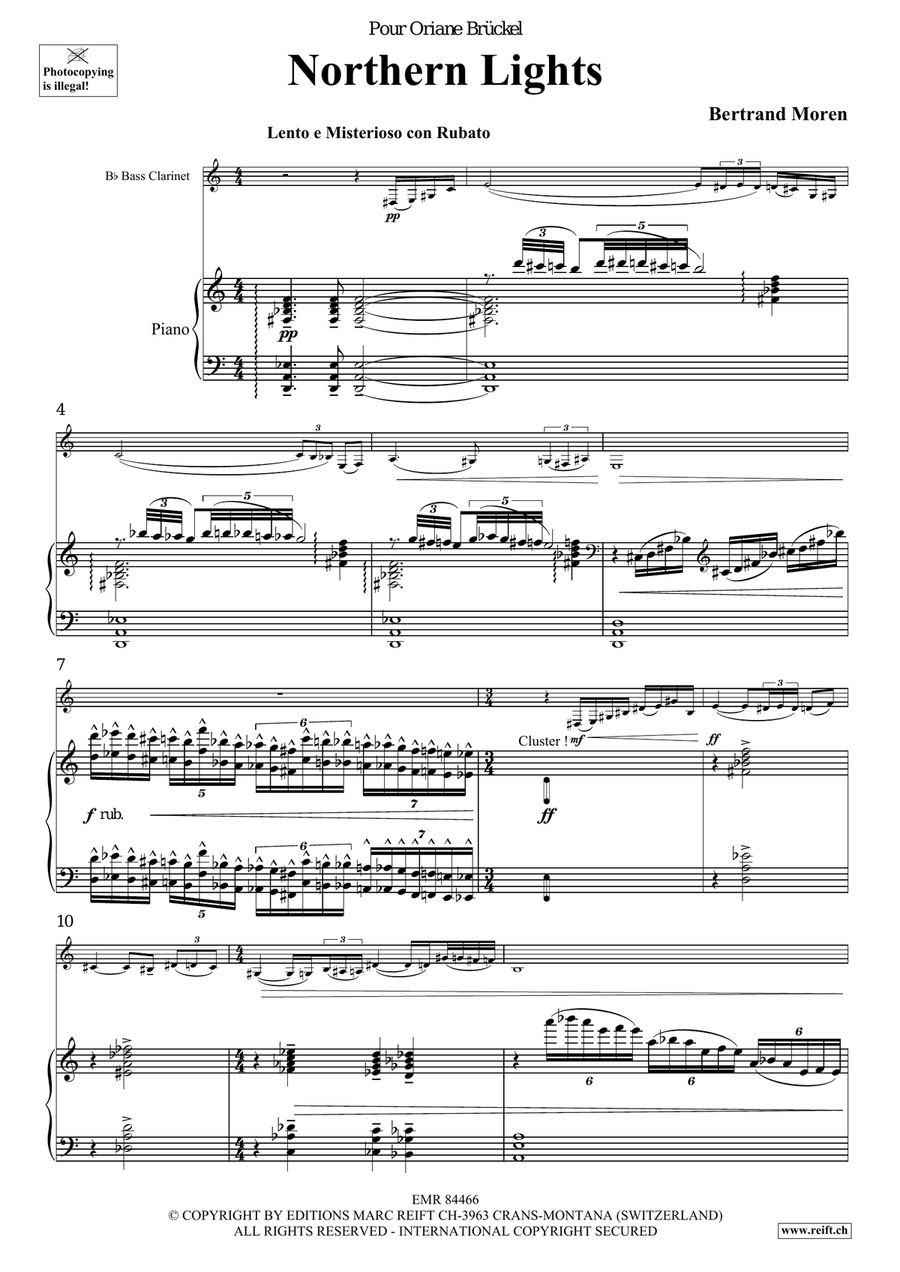 Northern Lights Northern Lights Bass Clarinet scores gallery preview page 5