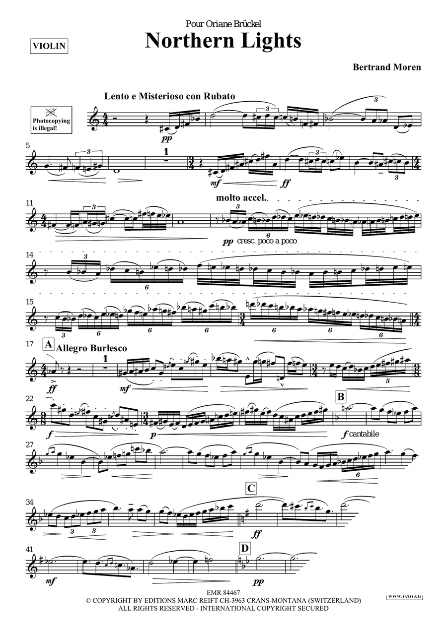 Northern Lights Northern Lights Violin Solo scores gallery preview page 4