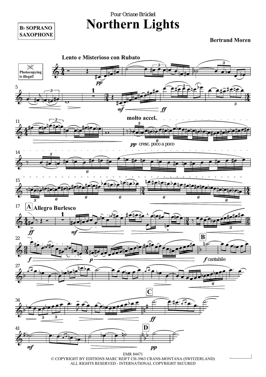 Northern Lights Northern Lights Soprano Saxophone scores gallery preview page 4