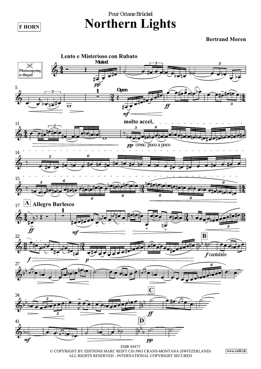 Northern Lights Northern Lights Horn scores gallery preview page 4