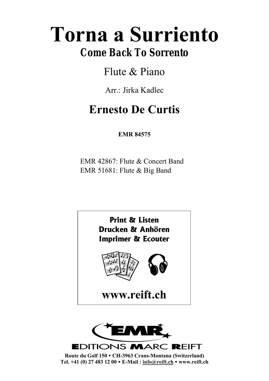 Torna a Surriento Torna a Surriento Flute Solo scores gallery preview page 2