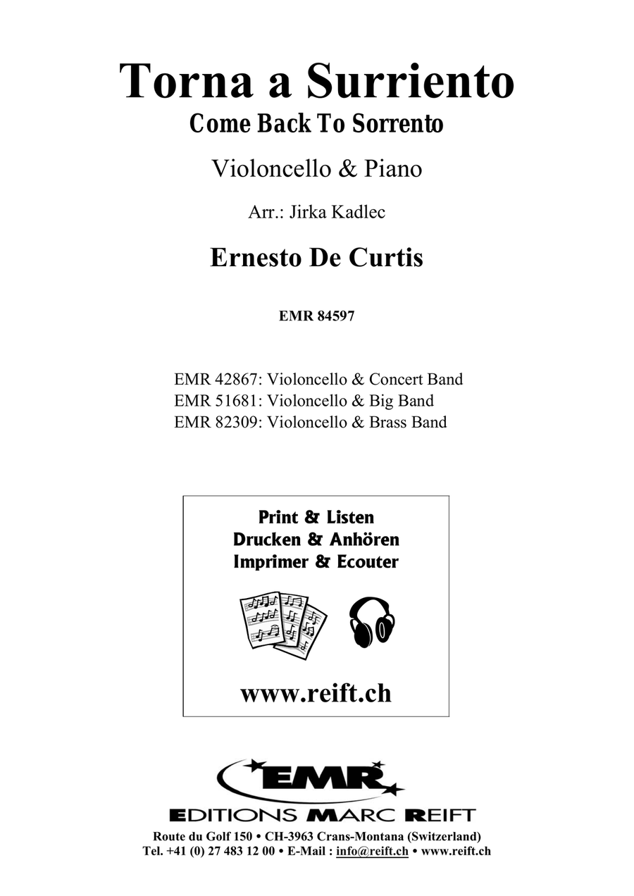 Torna a Surriento Torna a Surriento Piano Accompaniment scores gallery preview page 2