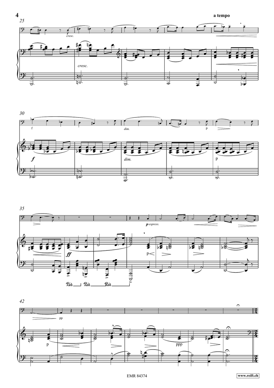 Andante et Allegro Andante et Allegro Double Bass scores gallery preview page 5