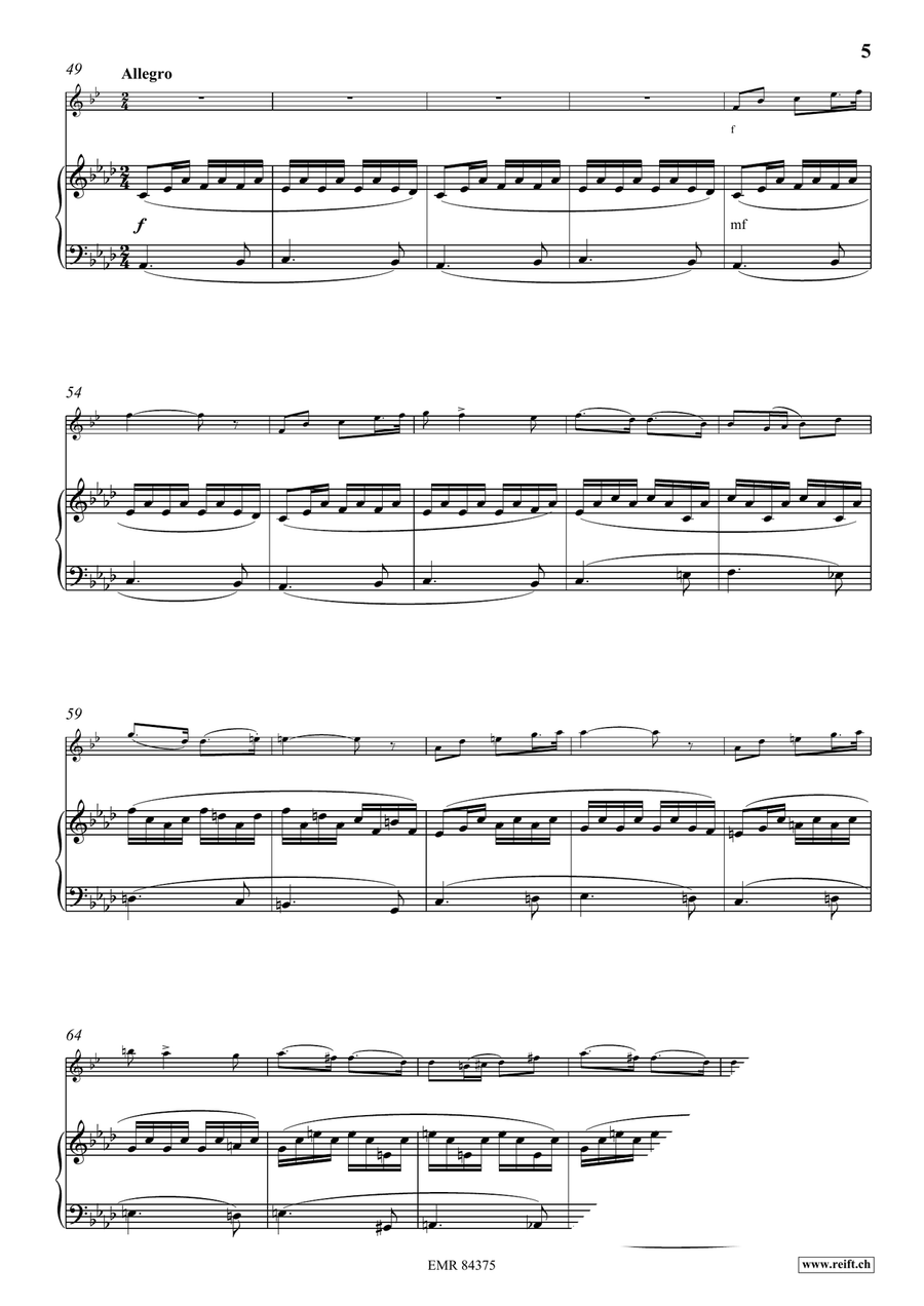Andante et Allegro Andante et Allegro Clarinet Solo scores gallery preview page 6