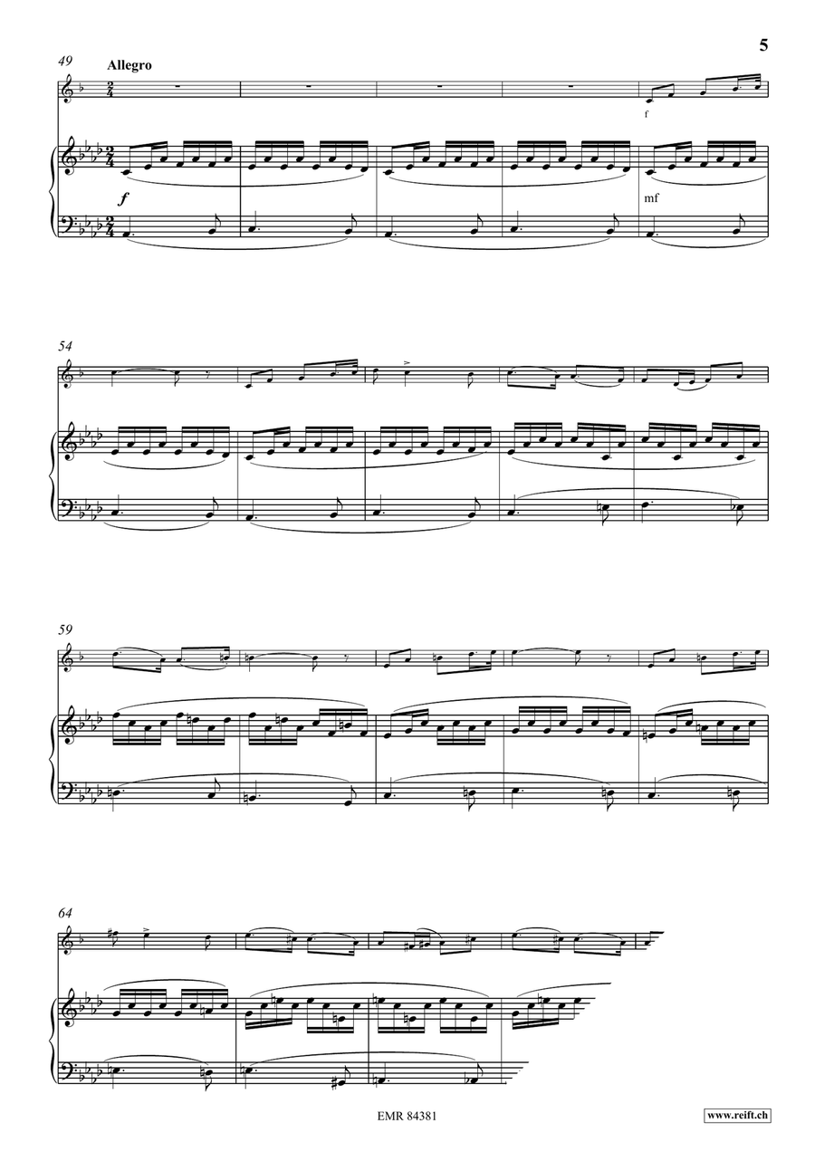 Andante et Allegro Andante et Allegro Horn scores gallery preview page 6