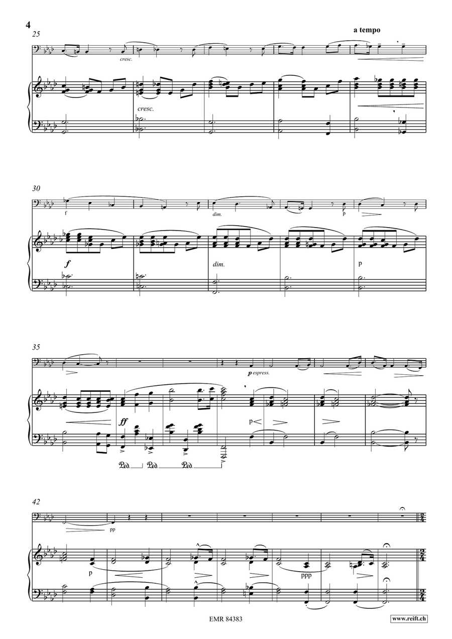 Andante et Allegro Andante et Allegro Bass Trombone scores gallery preview page 5