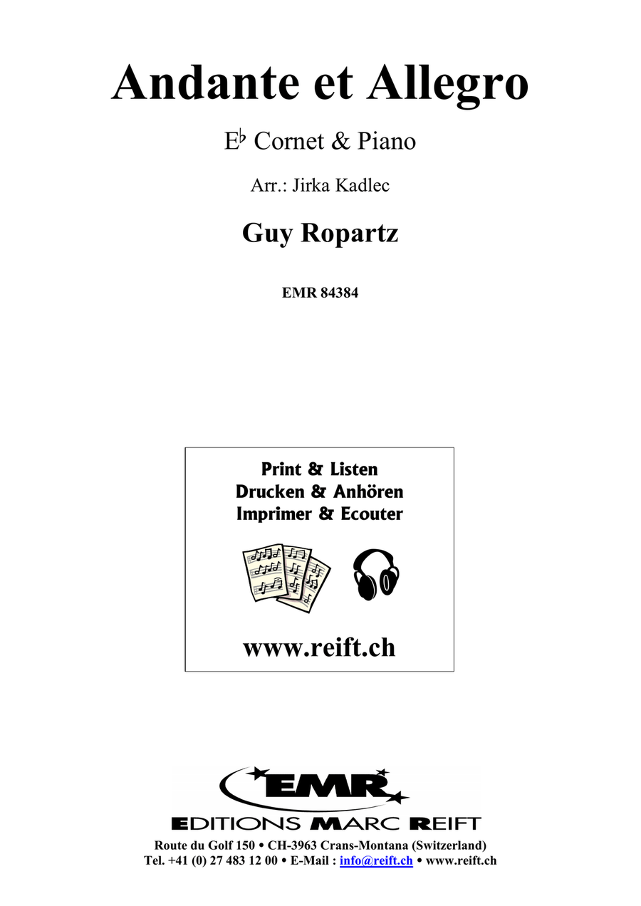 Andante et Allegro Andante et Allegro Cornet scores gallery preview page 2