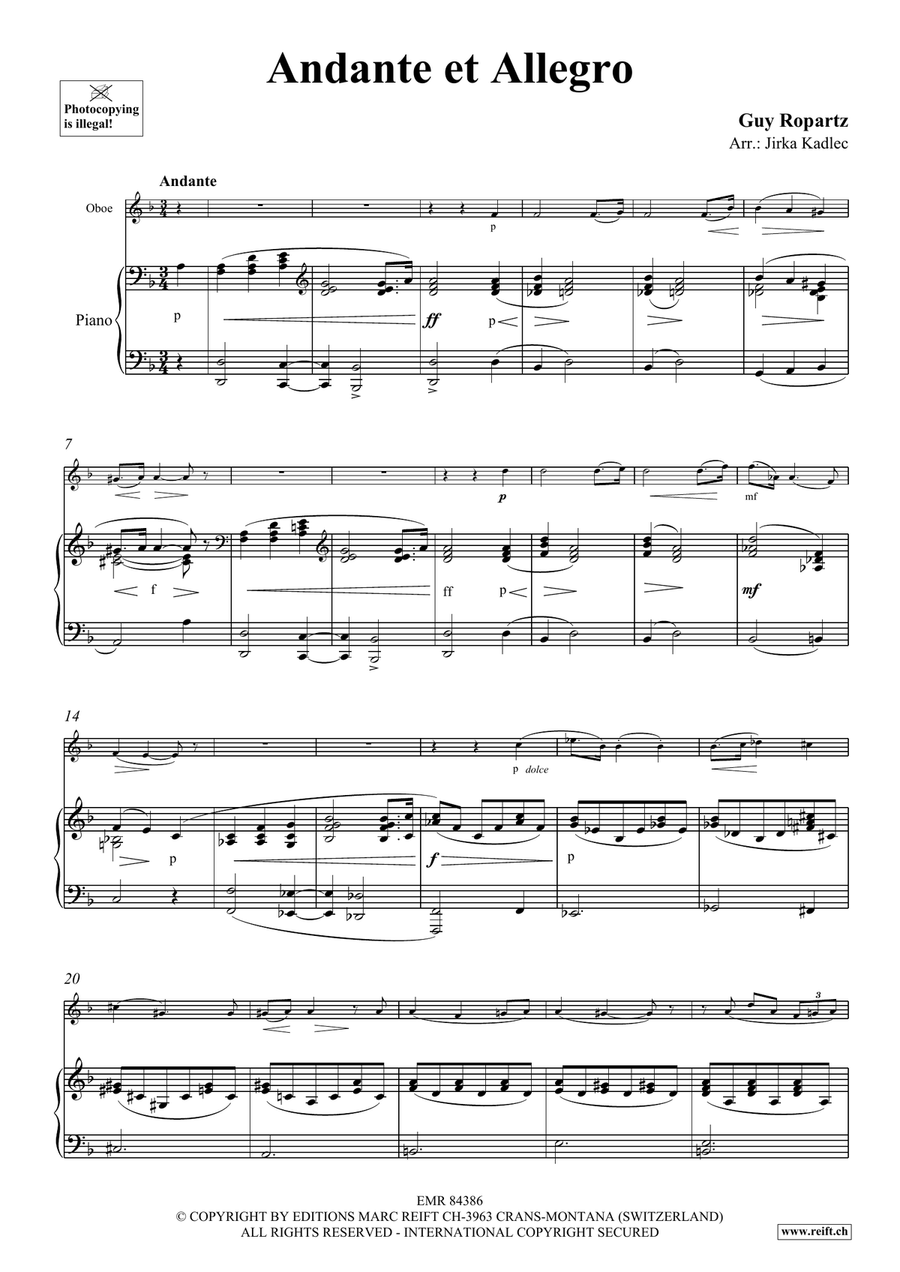 Andante et Allegro Andante et Allegro Piano Accompaniment scores gallery preview page 4
