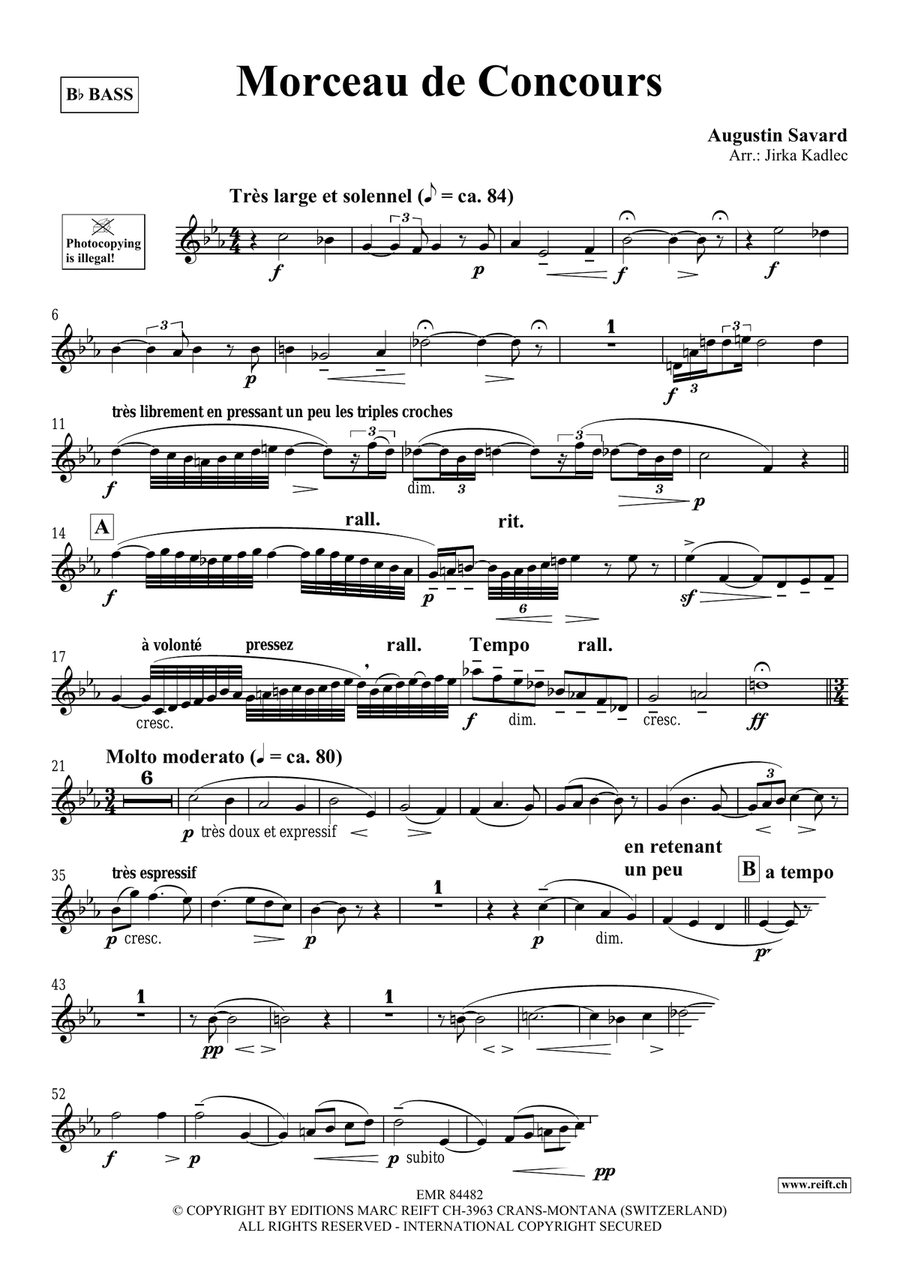 Morceau de Concours Morceau de Concours Voice Solo scores gallery preview page 3
