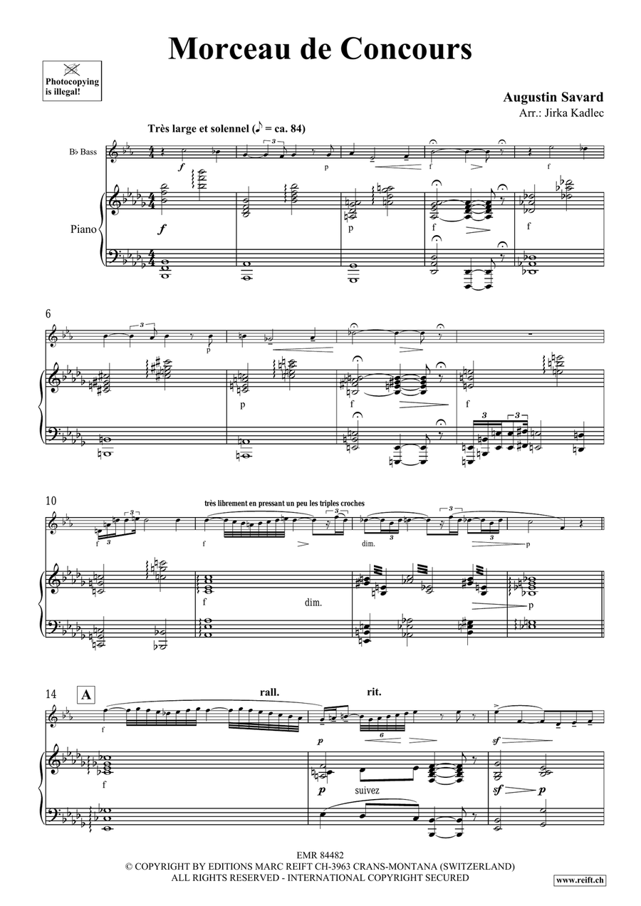 Morceau de Concours Morceau de Concours Voice Solo scores gallery preview page 4