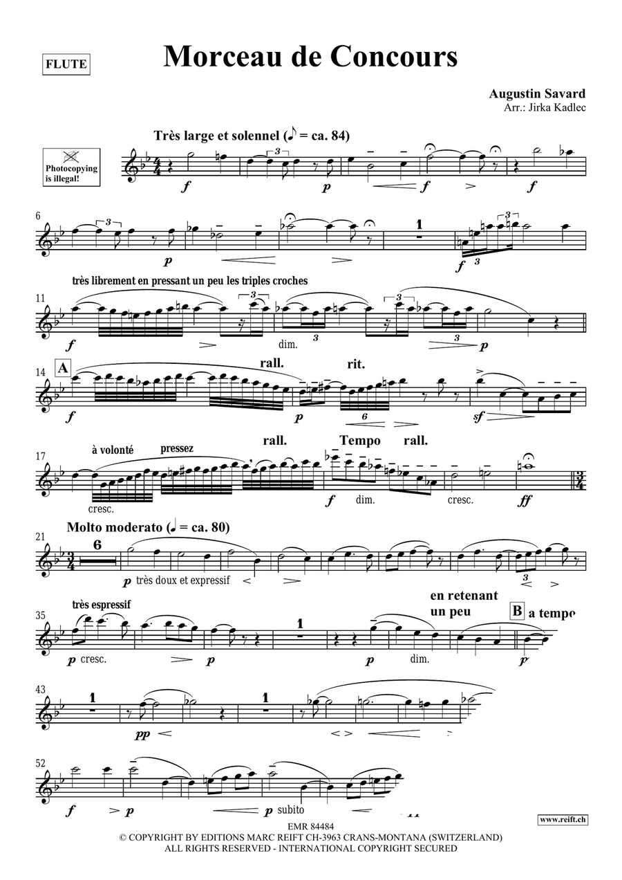 Morceau de Concours Morceau de Concours Flute Solo scores gallery preview page 3