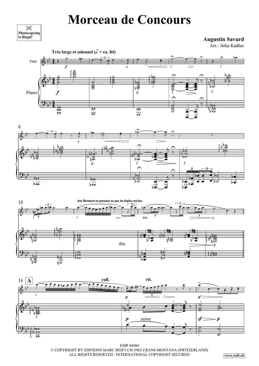 Morceau de Concours Morceau de Concours Flute Solo scores gallery preview page 4