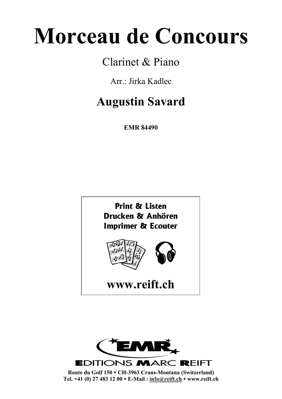 Morceau de Concours Morceau de Concours Clarinet Solo scores gallery preview page 2