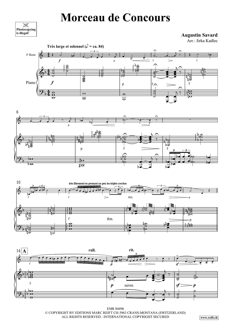 Morceau de Concours Morceau de Concours Horn scores gallery preview page 4