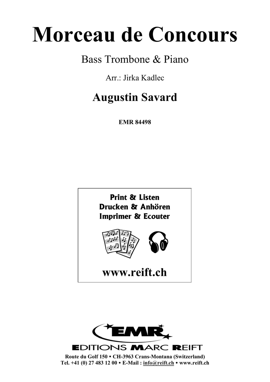 Morceau de Concours Morceau de Concours Bass Trombone scores gallery preview page 2