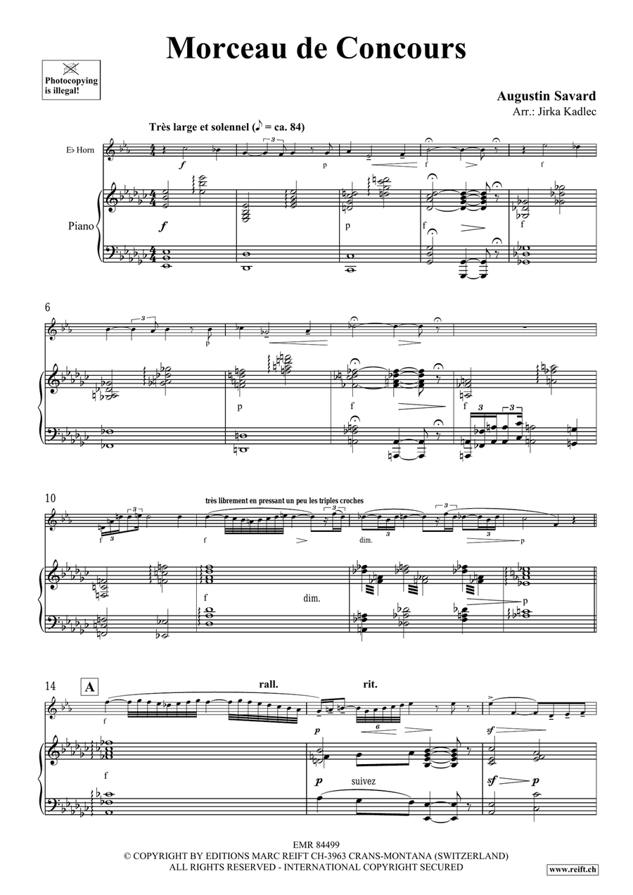 Morceau de Concours Morceau de Concours Horn scores gallery preview page 4