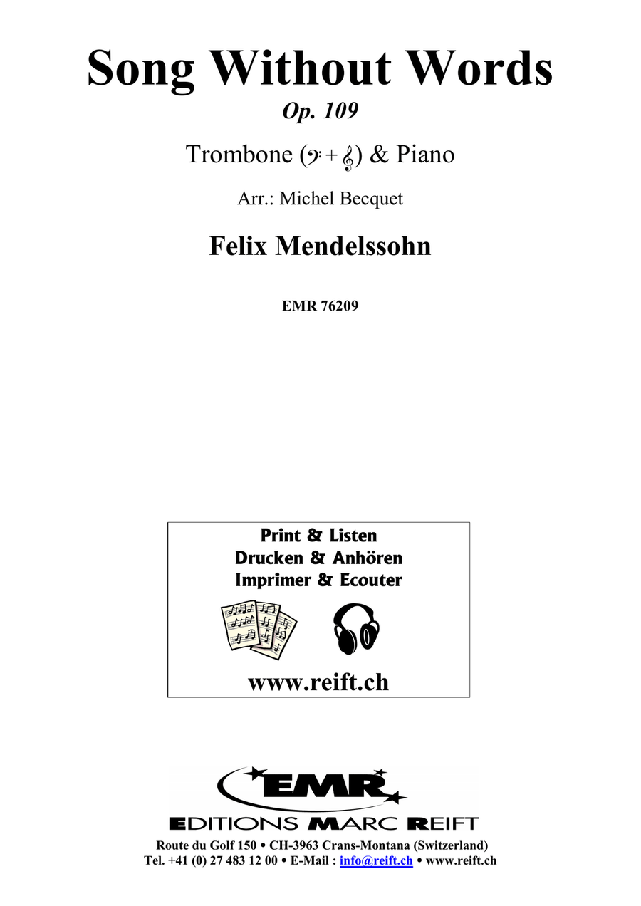 Song Without Words Song Without Words Piano Accompaniment scores gallery preview page 2