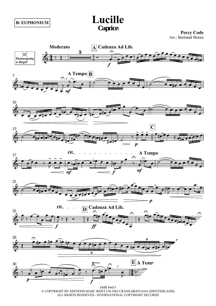 Lucille Lucille Euphonium scores gallery preview page 3