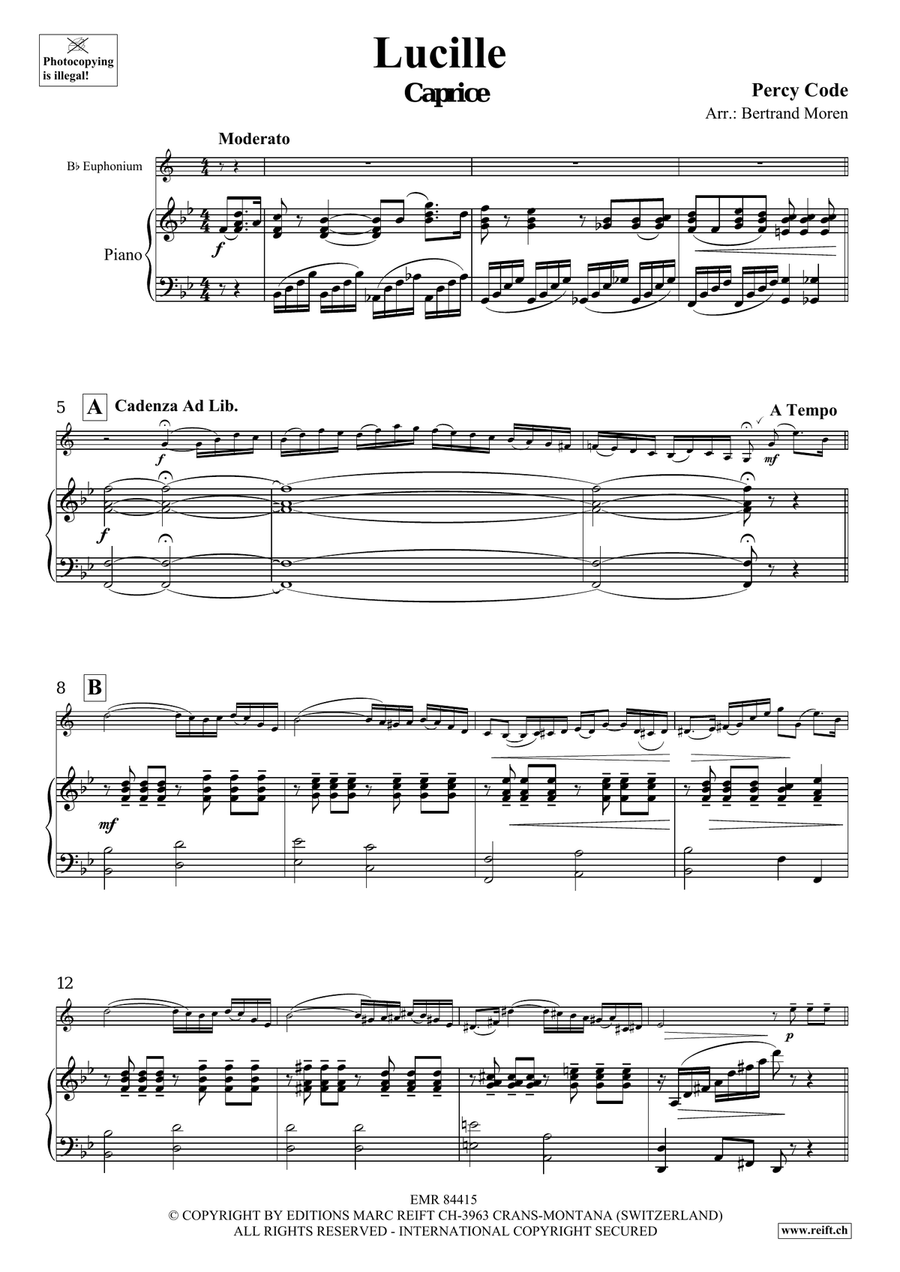 Lucille Lucille Euphonium scores gallery preview page 4