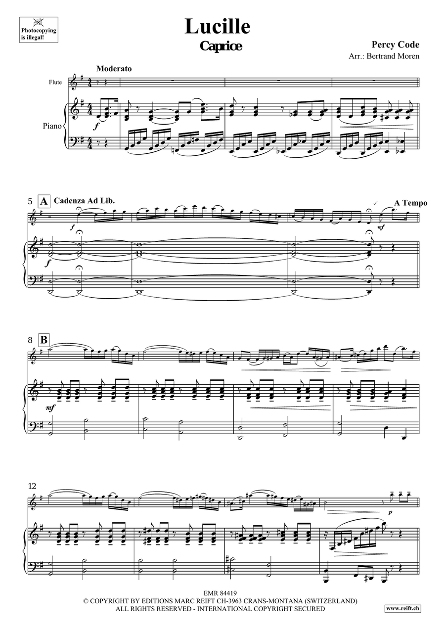 Lucille Lucille Flute Solo scores gallery preview page 4
