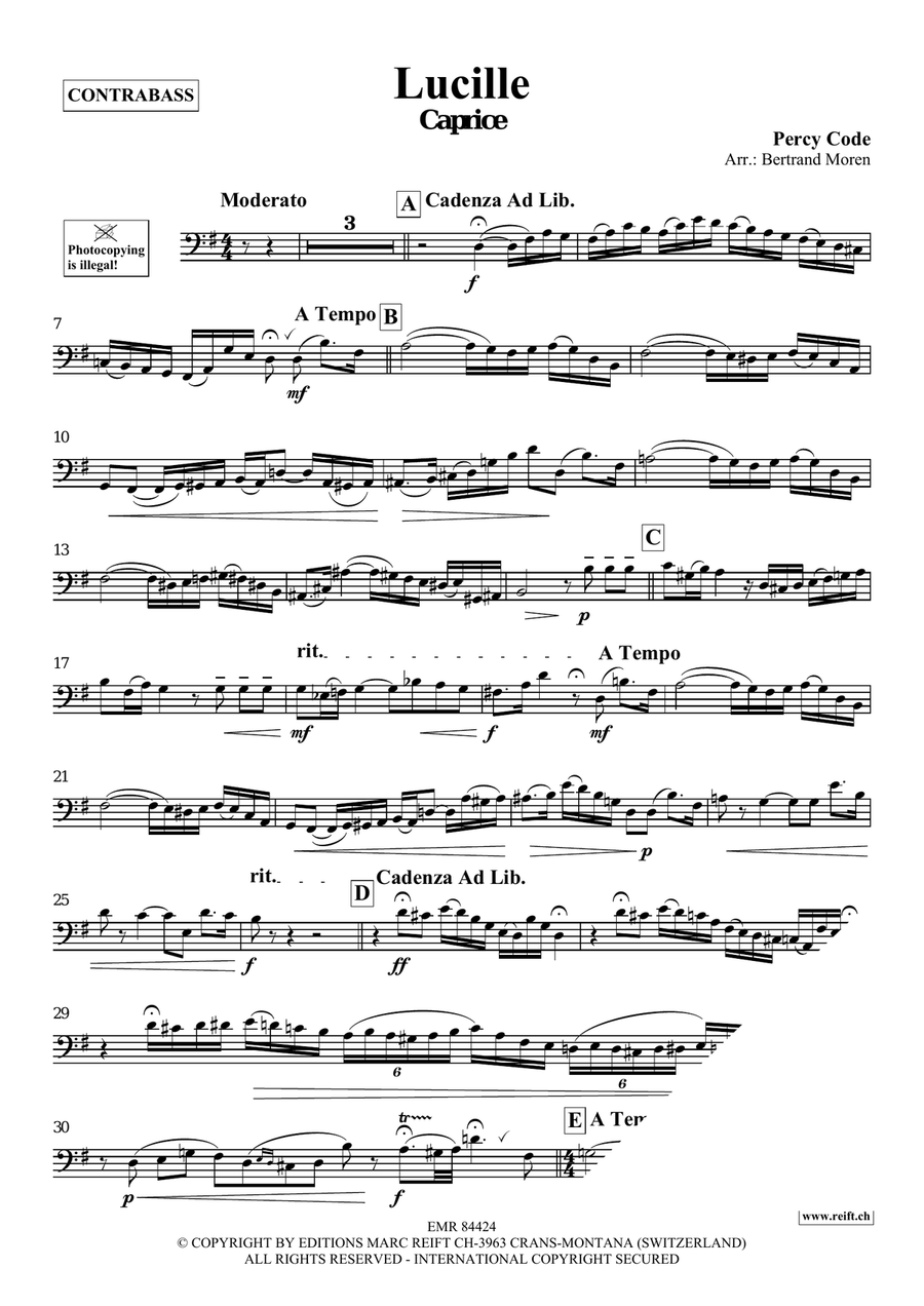 Lucille Lucille Double Bass scores gallery preview page 3