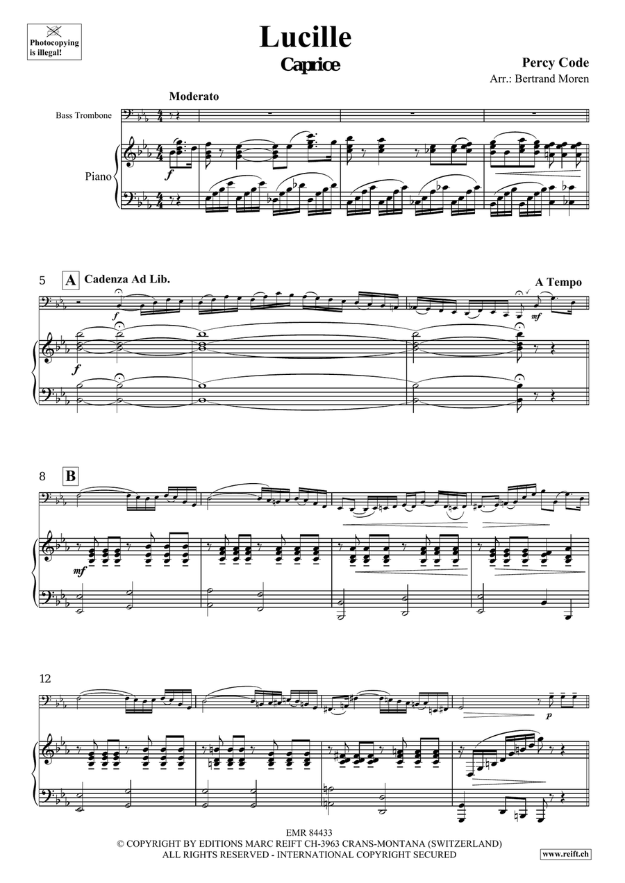 Lucille Lucille Bass Trombone scores gallery preview page 4