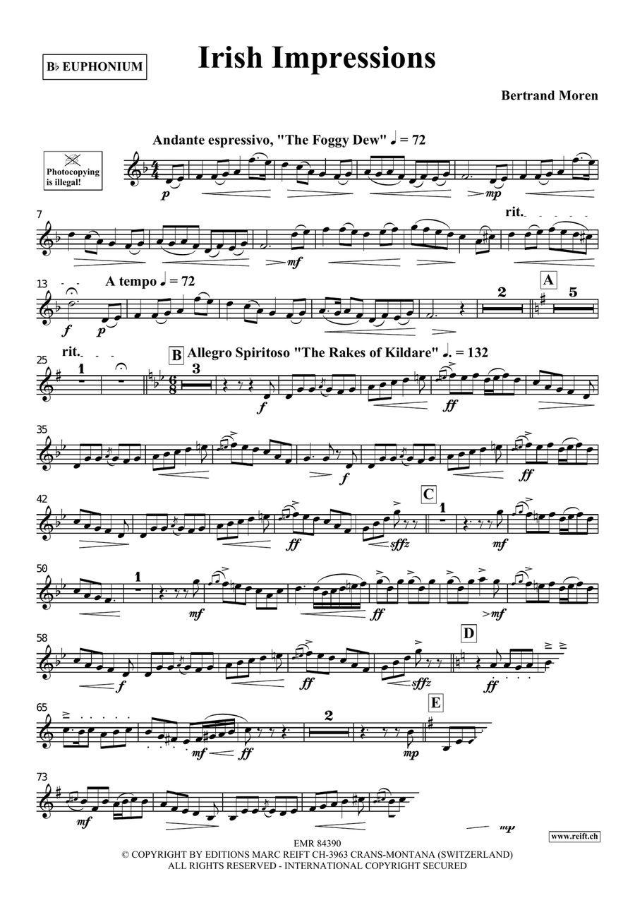 Irish Impressions Irish Impressions Euphonium scores gallery preview page 4