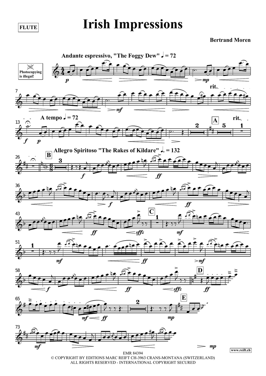 Irish Impressions Flute Solo scores gallery preview page 4