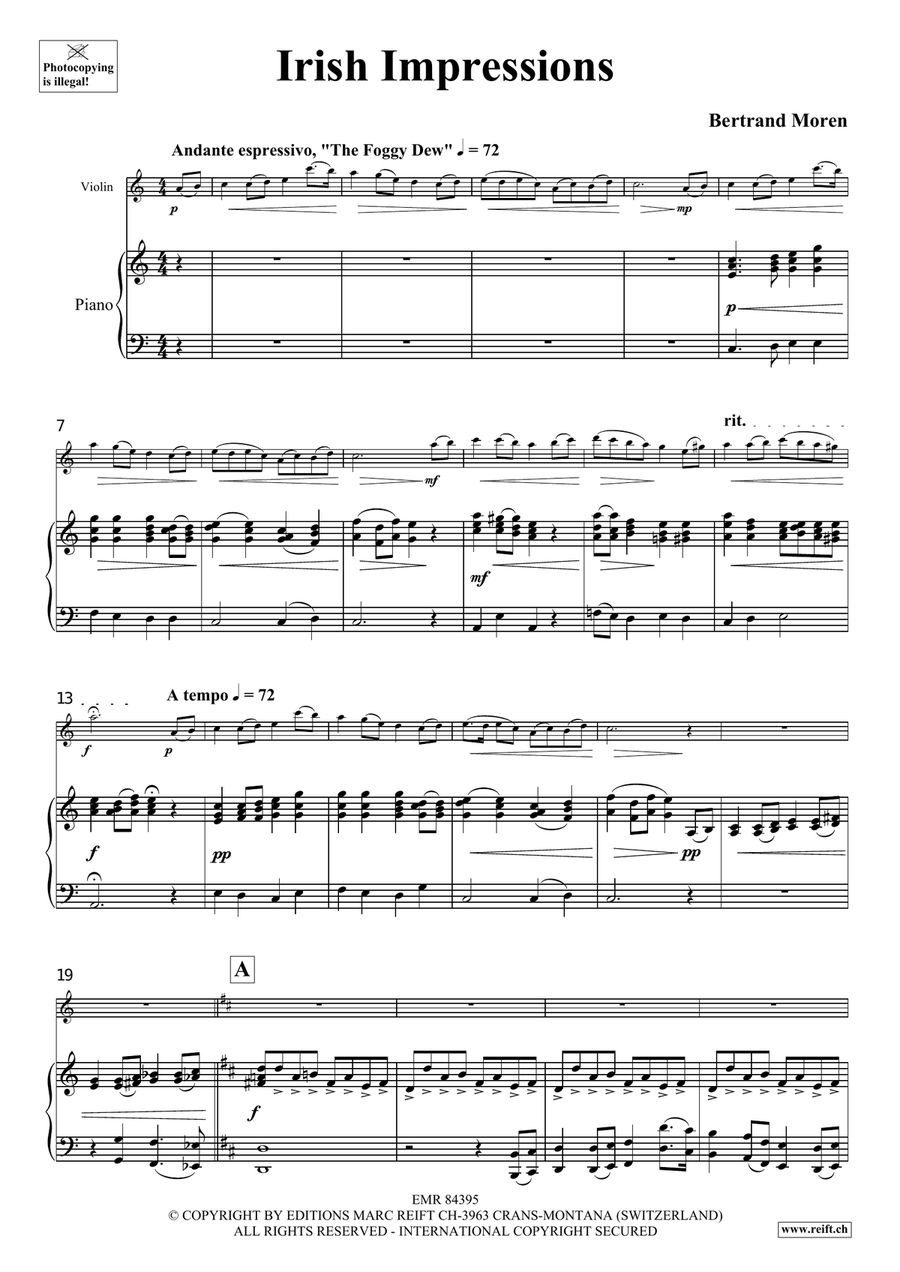 Irish Impressions Irish Impressions Violin Solo scores gallery preview page 5