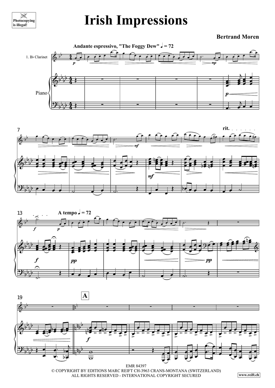 Irish Impressions Irish Impressions Clarinet Solo scores gallery preview page 5