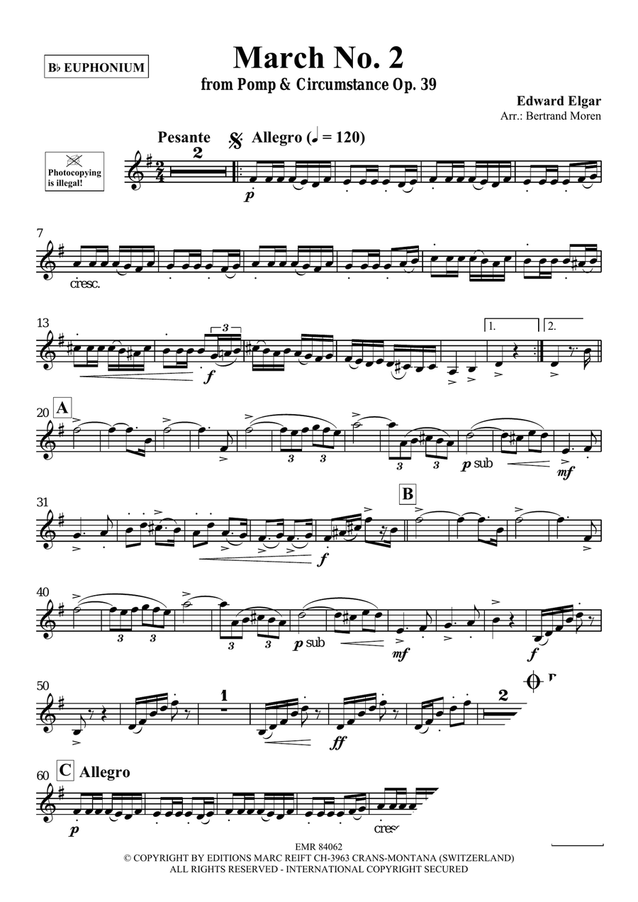 March No. 2 March No. 2 Euphonium scores gallery preview page 3