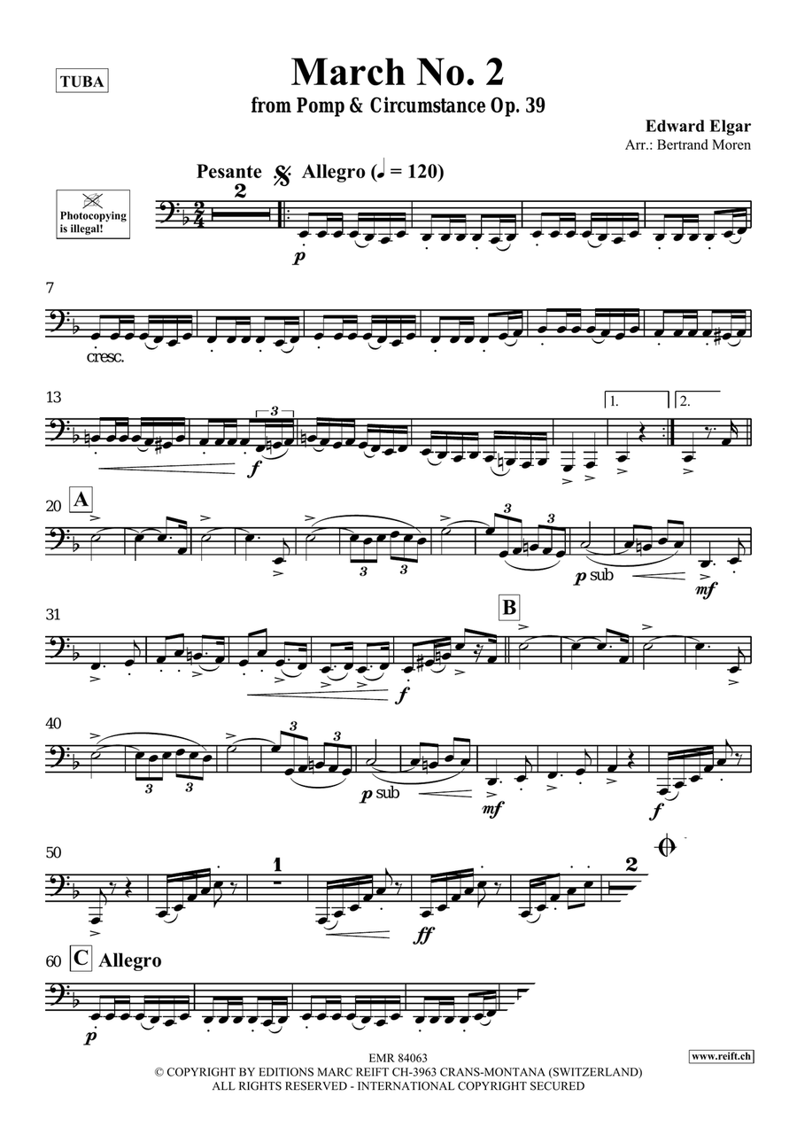 March No. 2 March No. 2 Tuba scores gallery preview page 3