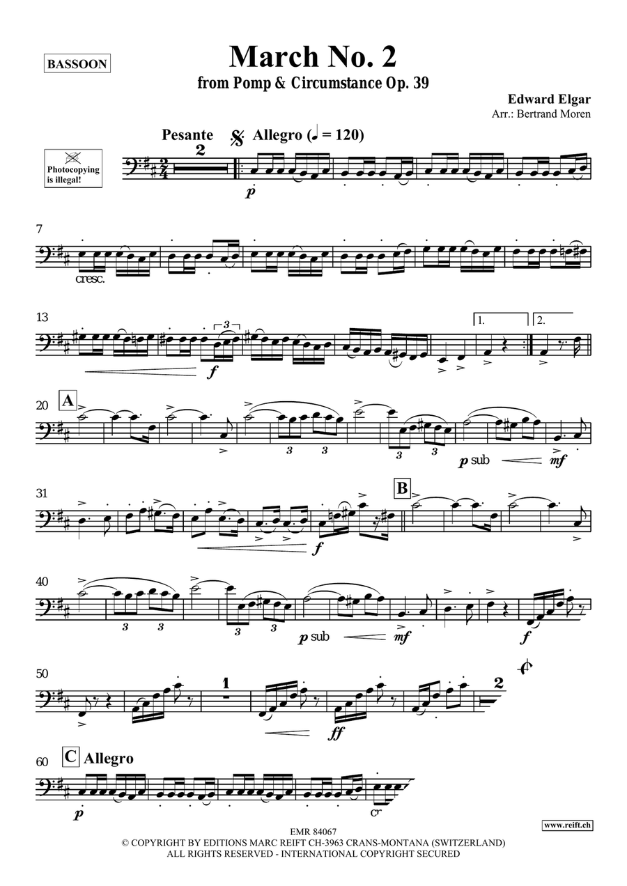 March No. 2 March No. 2 Bassoon Solo scores gallery preview page 3