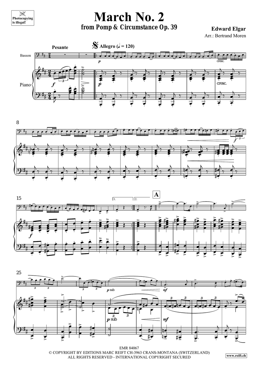March No. 2 March No. 2 Bassoon Solo scores gallery preview page 4