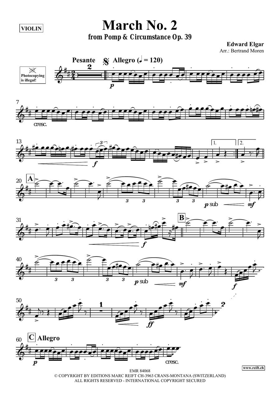 March No. 2 March No. 2 Violin Solo scores gallery preview page 3