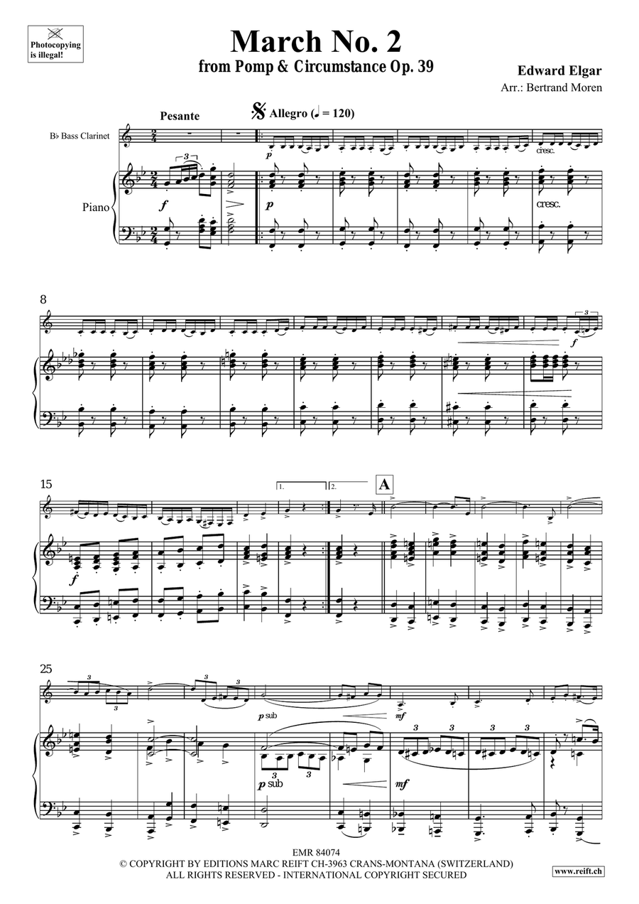 March No. 2 March No. 2 Bass Clarinet scores gallery preview page 4
