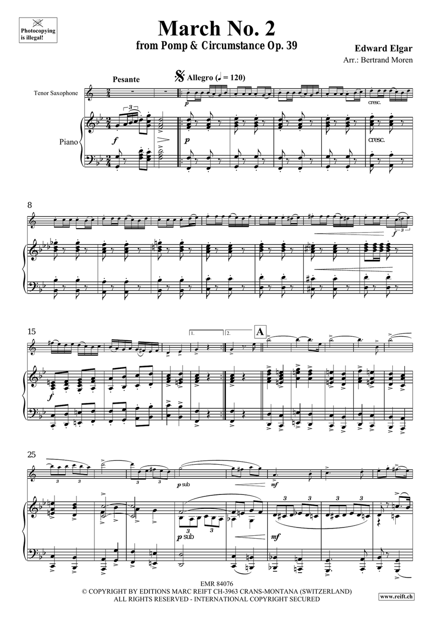 March No. 2 March No. 2 Tenor Saxophone scores gallery preview page 4