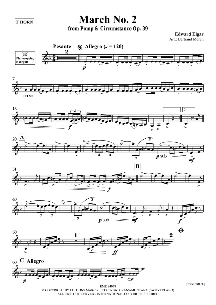 March No. 2 March No. 2 Horn scores gallery preview page 3