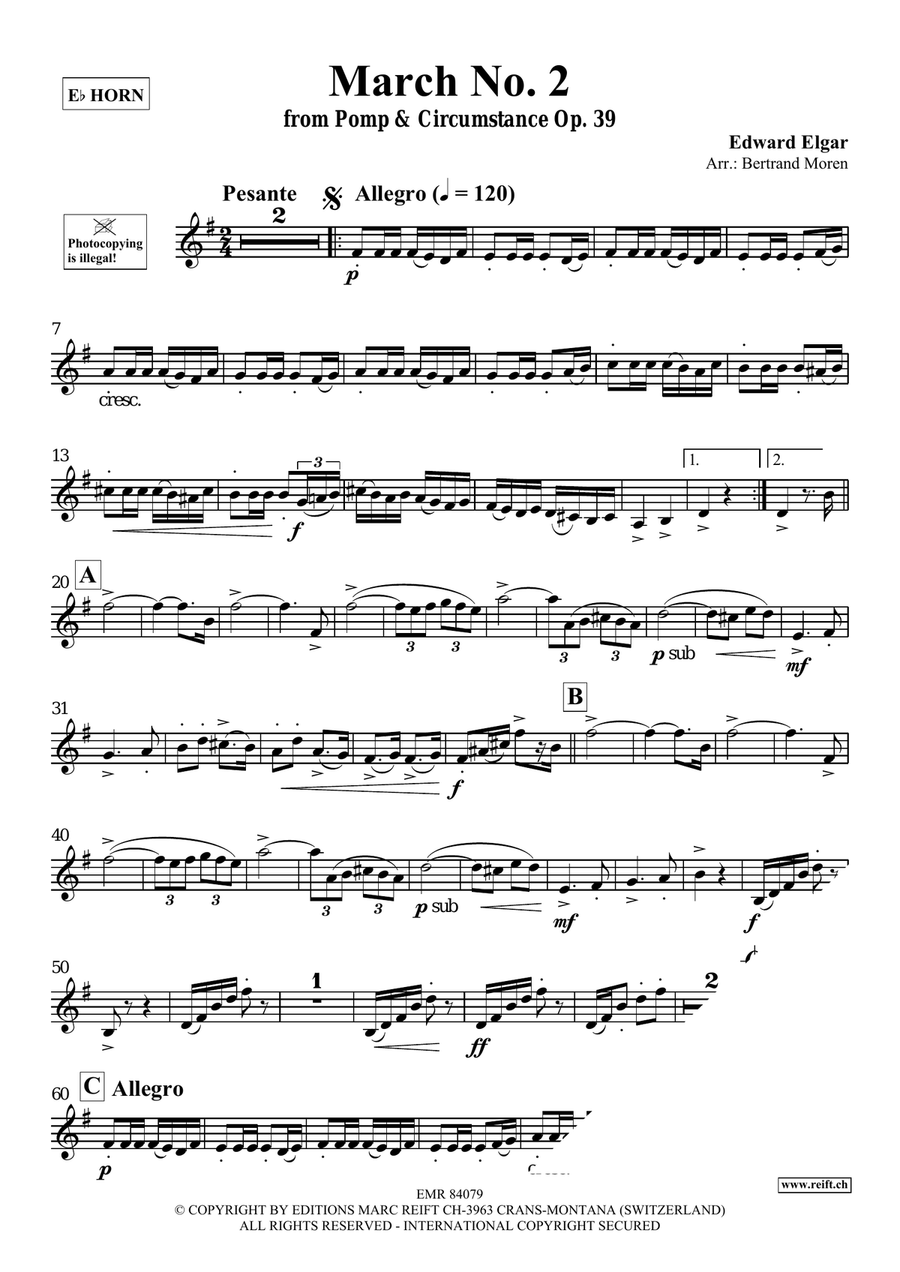 March No. 2 March No. 2 Horn scores gallery preview page 3